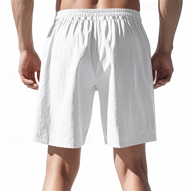 Per uomo Shorts Shorts di Lino Pantaloncini Estivi Shorts da Spiaggia Coulisse Elastico in vita Gamba Dritta Semplice Comodità Traspirante Lunghezza al ginocchio All'aperto Quotidiano Ferie Moda del 2025 a $18.99 –P2