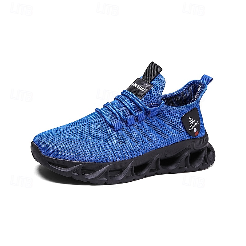 prestandasneakers för män, lätt andningsbar mesh i elektrisk blått, sportiga utomhusskor 2026 - $46.99 –P6