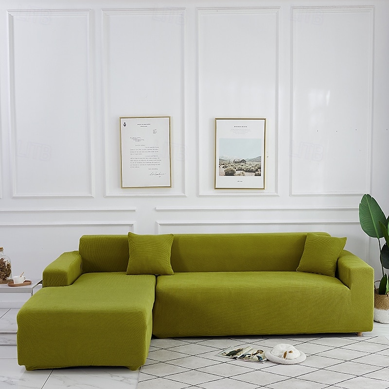 Elastic Jacquard Fabric Sofa Cover Stretch Couch Cover Sectional L Shape Sofa Slipcover Corner Case for Living Room 1/2/3/4 Seat 2025 - $31.99 –P11