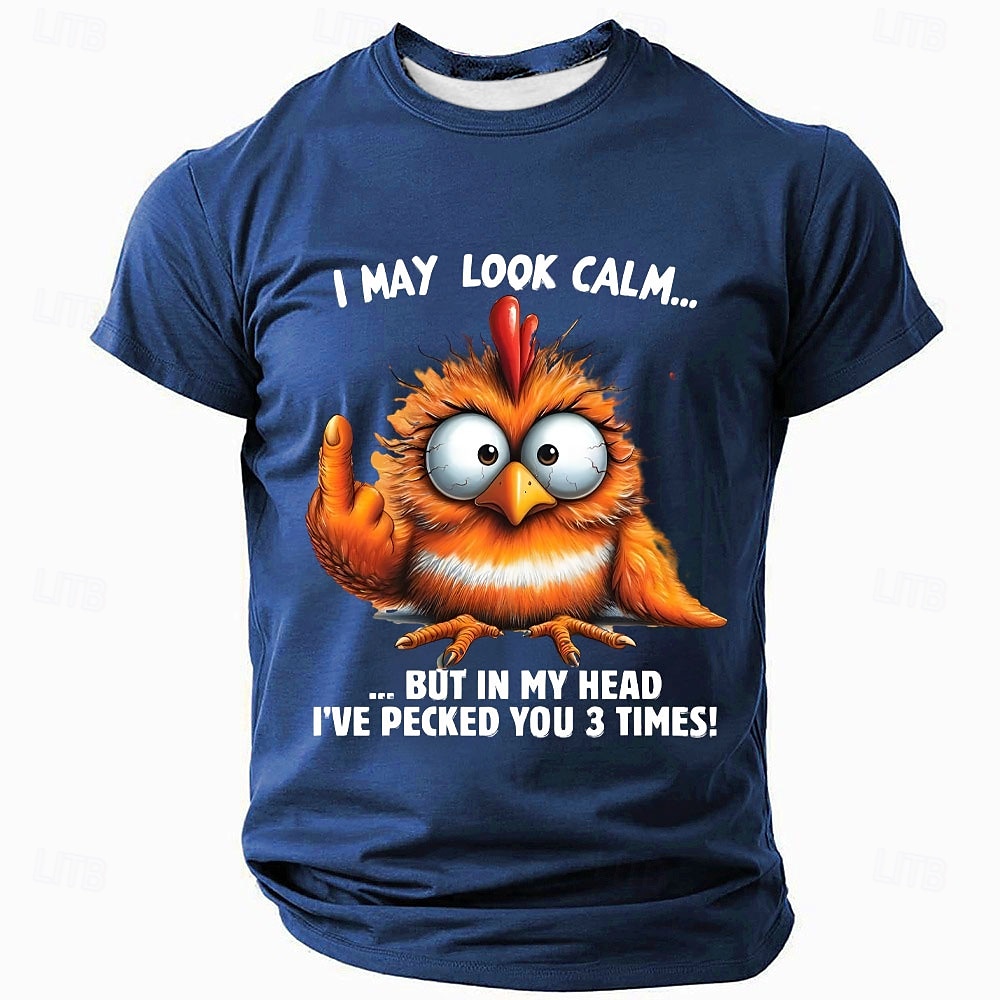 Bărbați Animal Amuzant Tricou Manșon scurt Tricou Tipărire 3D Stil Nautic Cămașă Modă Exagerat Zilnic Petrecere Stradă Casual Negru Roșu-aprins Albastru piscină Vară Primăvară Toate Sezoanele 2025 - $17.99 –P2