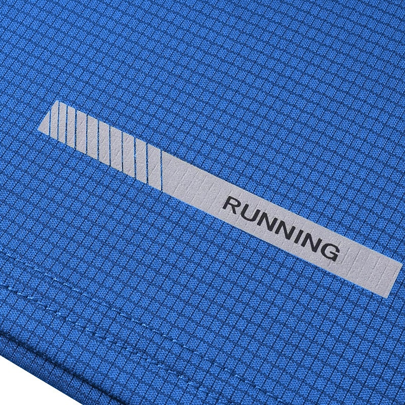 Herren T-Shirt Kurzarmshirt Kurzarm Rundhalsausschnitt Frühling & Herbst Einfarbig Mode Designer Schnelltrocknend reflektierende Streifen Urlaub Straße Ausgehen Blau Marineblau Schwarz Top T-Shirt 2026 - $16.49 –P3