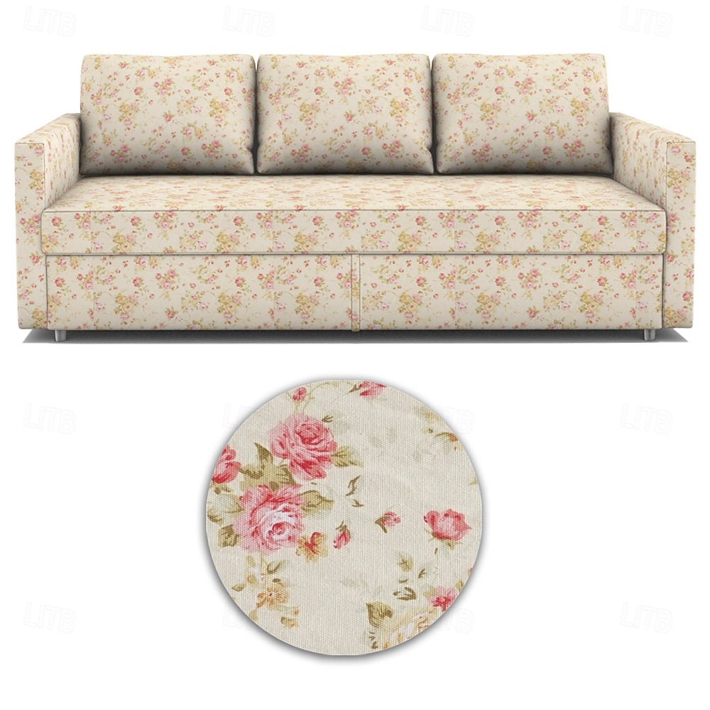 floral sovesofa trekk futon trekk ensfarget vattert slipcovers frihetcover litb prime trekk 2025 - $205.49 -P4