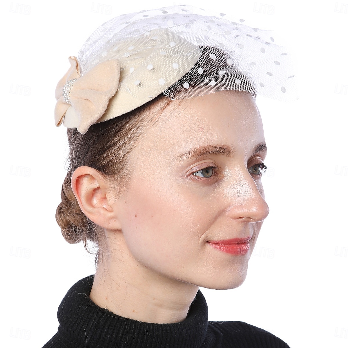 Kopfstück Perle Hochzeit Abendgesellschaft Elegant Hochzeit Mit Tupfen Kopfschmuck Kopfbedeckung 2025 - $11.49 –P17