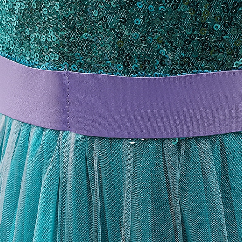 Děti Dívčí Šaty Cosplay šaty Princeznovské šaty Barevné bloky Květiny Bez rukávů Výkon Párty Cosplay kostýmy Síťka Slátanina Rozkošný Kostým Sladký Polyester Krajka Midi Šaty na párty Léto Jaro 4 2025 - $39.99 –P7