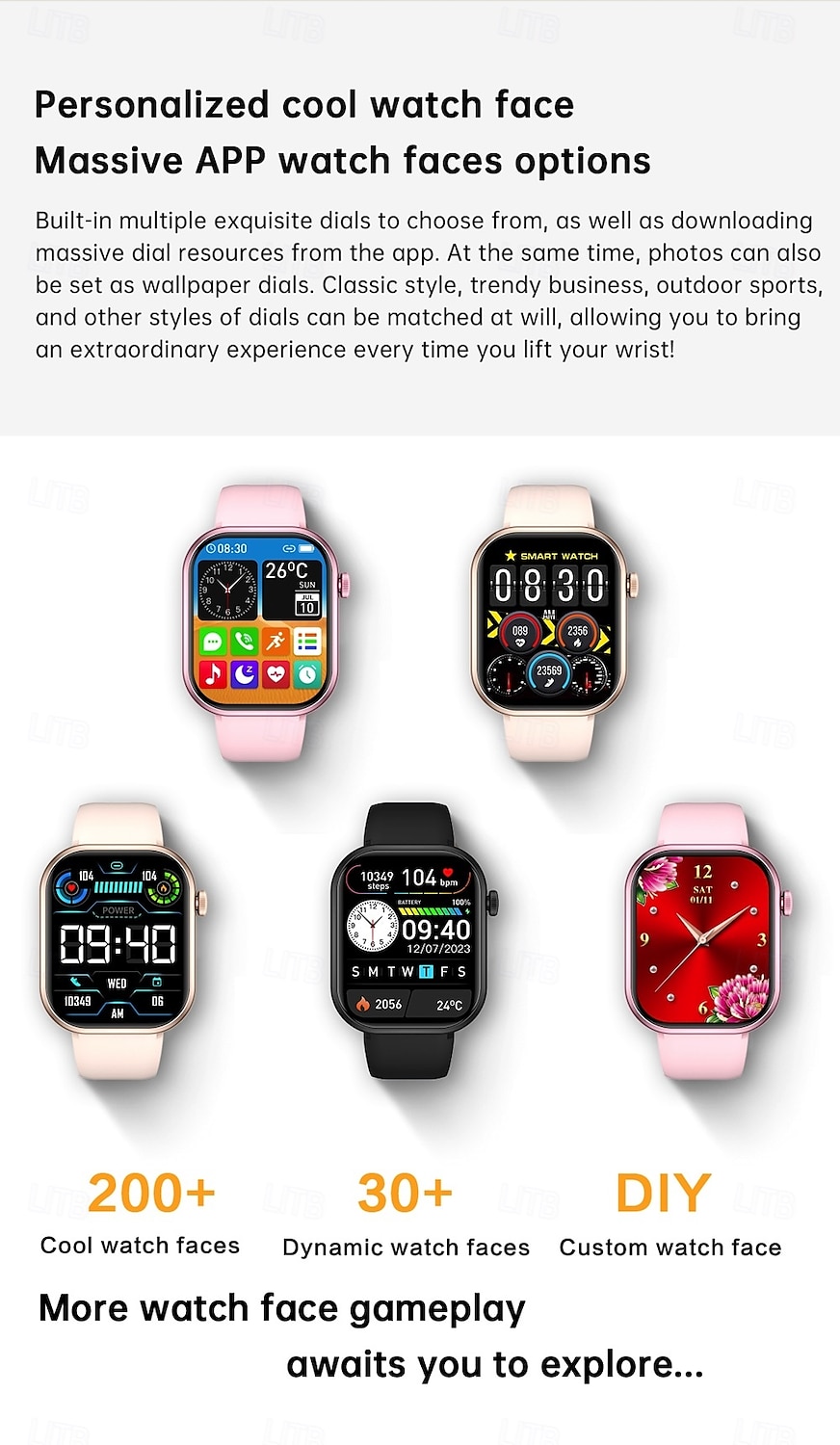 696 G20PRO Smart Watch 2.01 inch Smartwatch Fitness Running Watch Bluetooth ECG+PPG Pedometer Call Reminder Compatible with Android iOS Women Men Hands-Free Calls Message Reminder IP 67 41mm Watch 2025 - $32.99 –P6