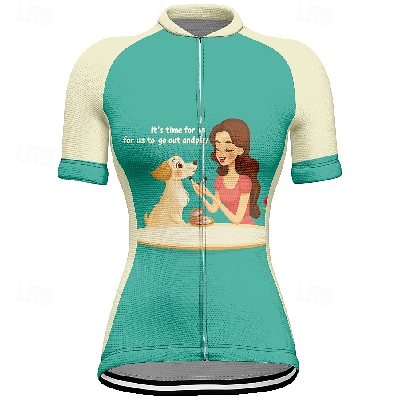 Femmes Maillot de cyclisme Manche Courte Cyclisme T-shirt Maillot avec 3 poches arrière VTT Vélo tout terrain Respirant Séchage Rapide Design Anatomique Évacuation de l'Humidité Rose Bleu Graphique de 2025 ? $23.99 –P2