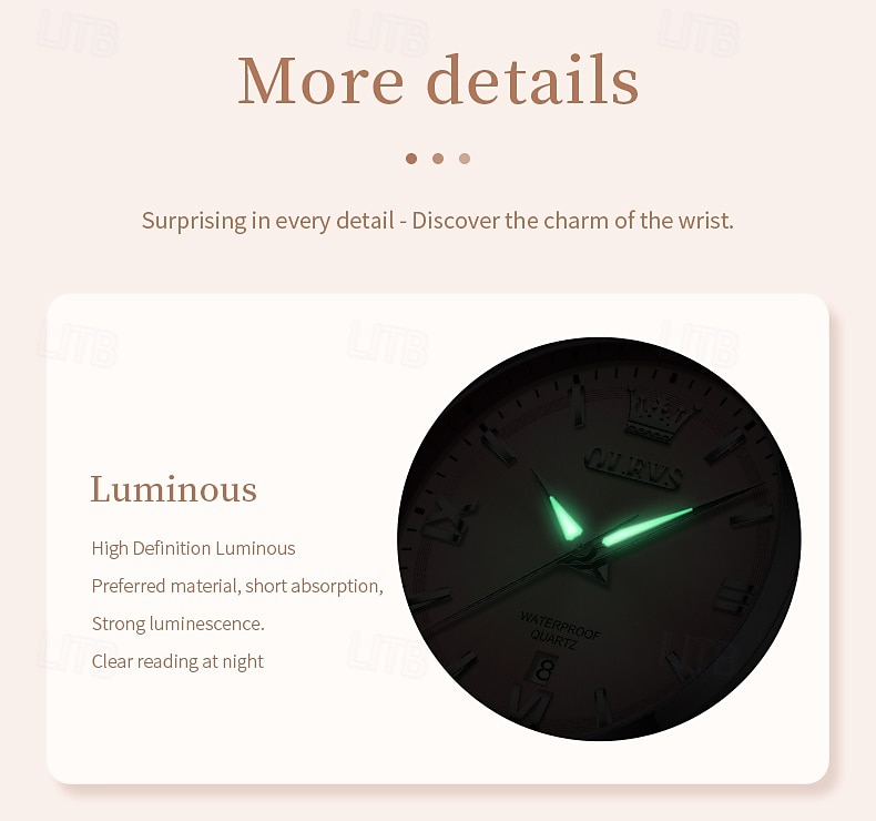 OLEVS 3668 New Women's Quartz Wristwatch Silver Solid Steel Strap Waterpoof Luminous Watch Mother's Day Gift for Woman Simple Fashion Ladies Watch 2026 - $35.99 –P14