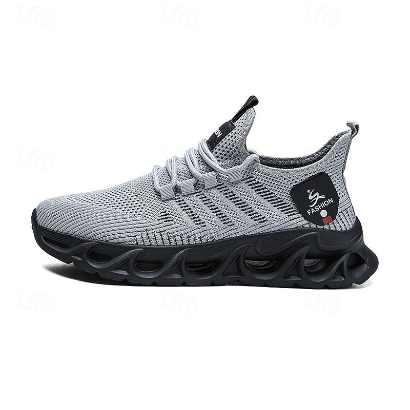 prestandasneakers för män, lätt andningsbar mesh i elektrisk blått, sportiga utomhusskor 2026 - $46.99 –P1
