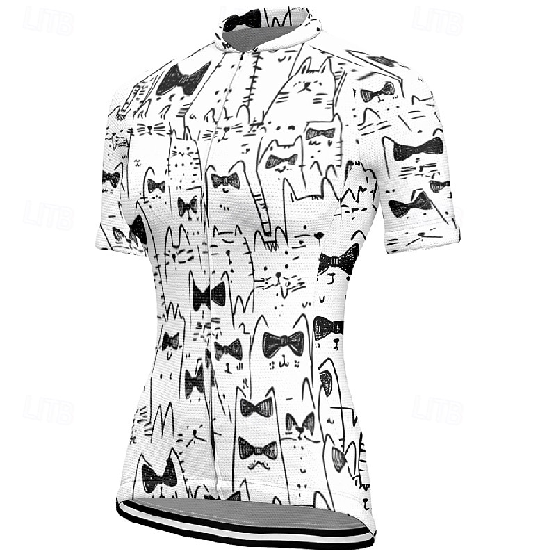Mulheres Camisa para Ciclismo Gato Manga Curta Moto Camiseta Camisa / Roupas Para Esporte com 3 bolsos traseiros Ciclismo de Montanha Secagem Rápida Design Anatômico Capilaridade Respirável Esportes de 2026 por $30.99 –P15