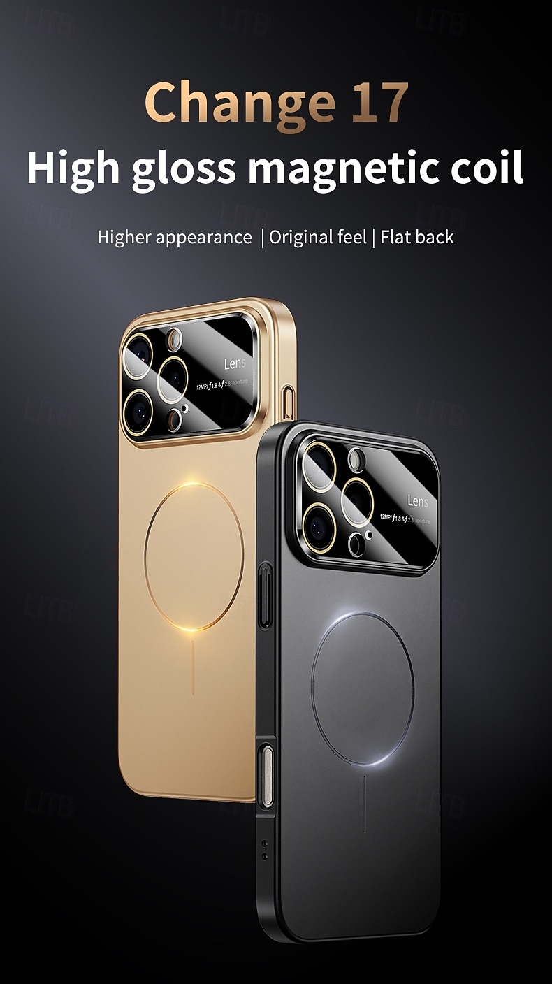 телефон Кейс для Назначение iPhone 17 Pro Max 17 Air i16 15 14 Pro Max Plus 15 14 Pro Max 13 12 Pro Max Кейс на заднюю панель Магнитный Поддержка беспроводной зарядки Защита от удара Ретро ПК 2025 - $11.99 –P1