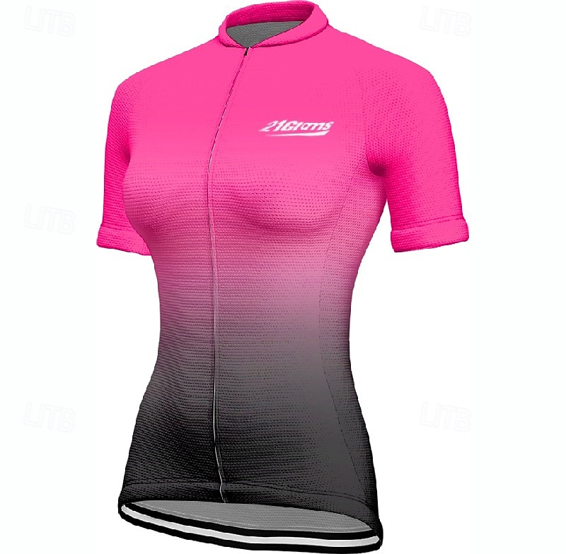 Per donna Maglia da Ciclismo Sfumatura Manica Corta Bicicletta Maglietta Maglia con 3 tasche posteriori Mountain Bike MTB Asciugatura Rapida Design Anatomico Assorbente Traspirante Gli sport Giallo del 2026 a $27.99 –P6