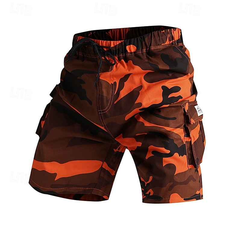 Men's Tactical Shorts Cargo Shorts Camping Shorts Camo Shorts Hiking Shorts Elastic Waist Multi Pocket Straight Leg Camouflage Moisture Wicking Wearable Knee Length Outdoor Casual Daily Fashion 2026 - $22.99 –P6