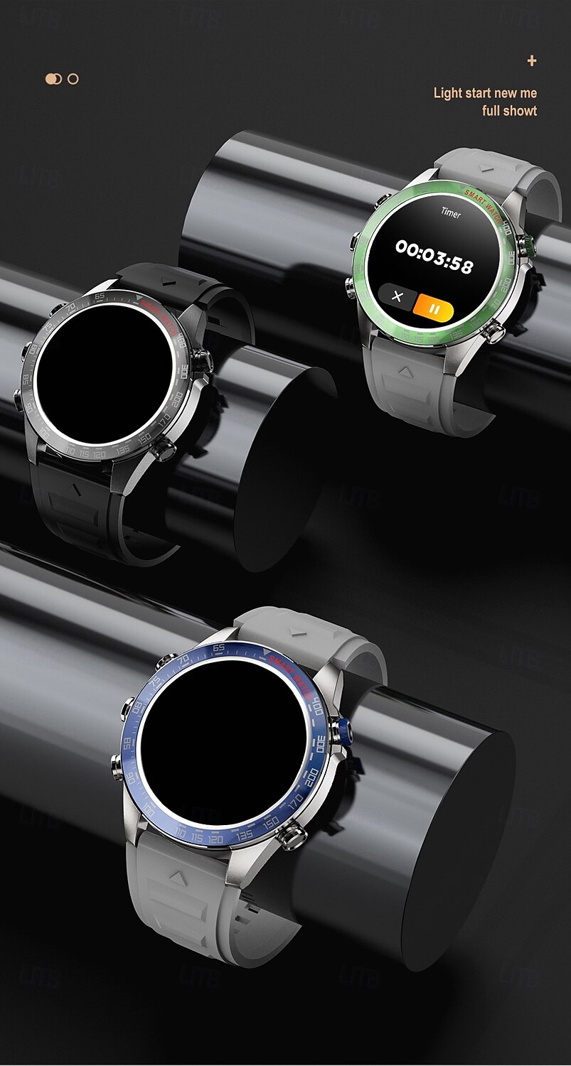 696 CT11 Montre intelligente 1.43 pouce Smartwatch Montre Connectée Bluetooth ECG + PPG Podomètre Rappel d'Appel Compatible avec Android iOS Femme Hommes Mode Mains-Libres Rappel de Message IP 67 de 2025 ? $63.99 –P16
