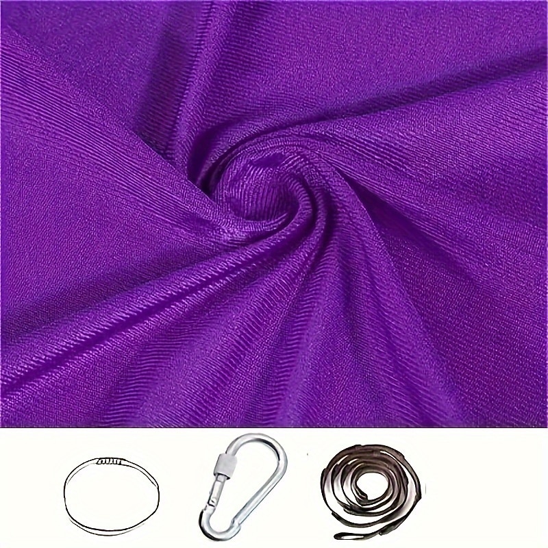 rede elástica ajustável de tecido 100*280cm para áreas internas e externas para ioga, camping, piquenique - rede de balanço de 2025 por $45.99 –P6