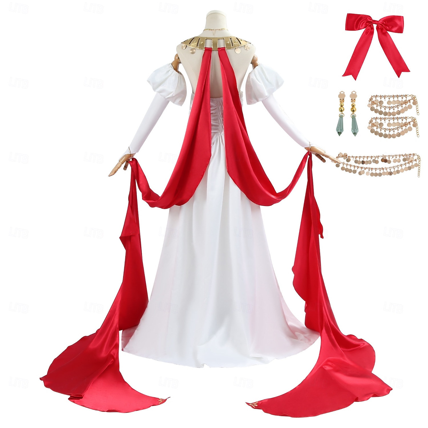 Sors Néró Anime Szerepjáték Jelmezek Cosplay öltönyök Álarcos mulatság Teljesítmény Parti Ruha Ujjak Még több kiegészítő Kompatibilitás Női Felnőttek 2025 - $73.99 –P3