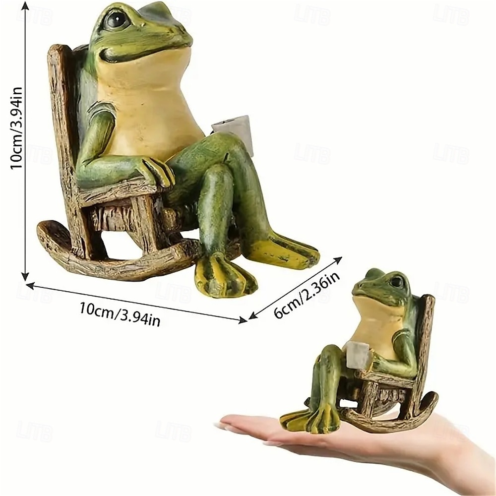 LED Solar Outdoor Lights Courtyard Balcony Garden Decoration Window Sill Ornaments Courtyard Layout Waterproof Creative Led Frog Shaped Lights  1PC 2025 - $16.99 –P1