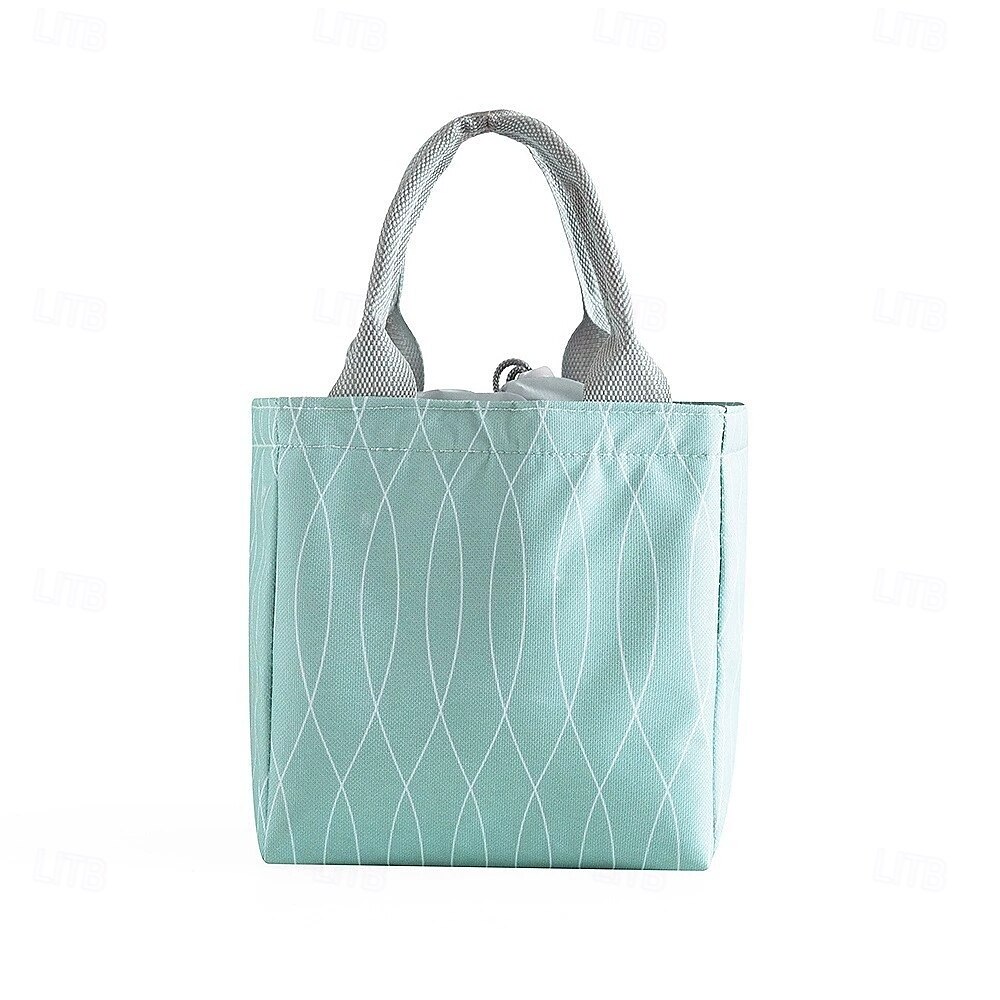 Imitation Hemp Insulated Lunch Bag – Portable Handheld Food Carrier for Students, Fresh-Keeping Picnic Tote 2025 - $13.99 –P13