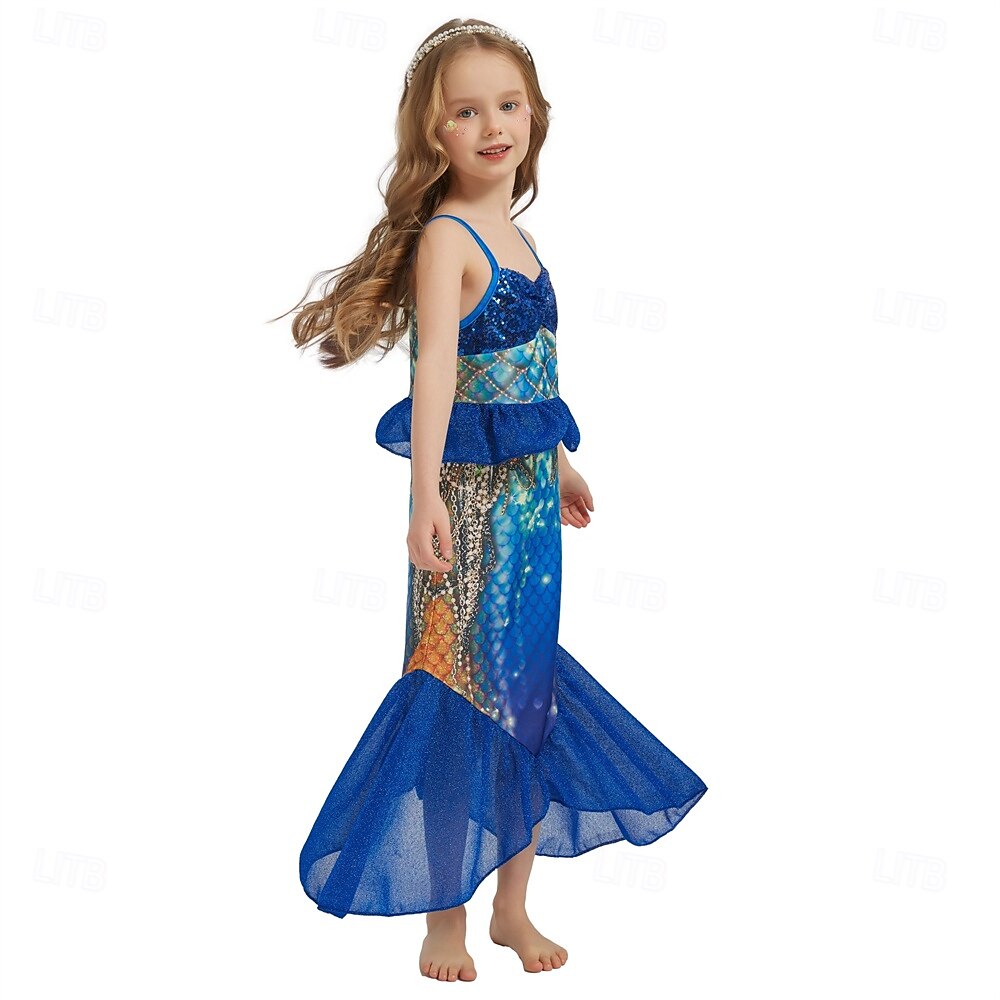 The Little Mermaid Little Mermaid Princess Mermaid Dress Theme Party Costume Cosplay Movie Cosplay for Girls' Kid's Carnival Masquerade Party Holiday 2025 - $30.99 –P7