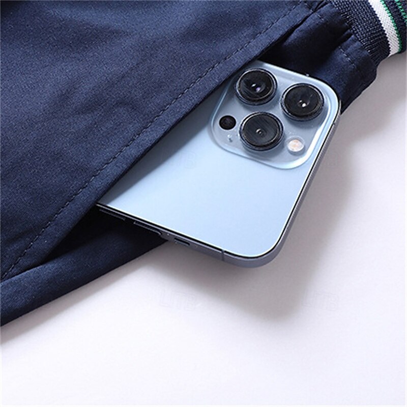 Homens Shorts sociais Shorts de trabalho Com Cordão Cintura elástica Bolso multi Tecido Conforto Vestível Comprimento do joelho Ao ar livre Esporte Diário Moda Casual Preto Azul Marinha de 2025 por $12.99 –P5