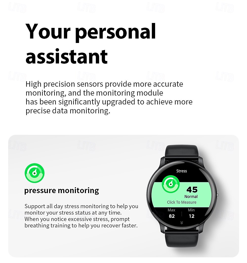 LIGE BW0905 Smart Watch Fitness Tracker Heart Rate Monitor Bluetooth Android iOS Waterproof 1.69" 2025 - $33.99 –P14