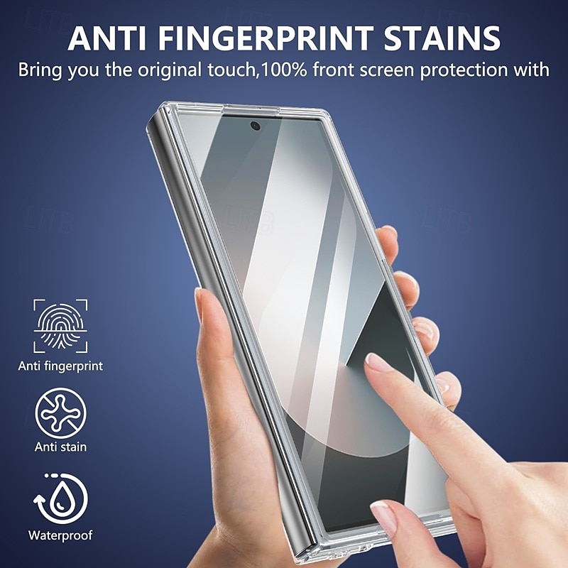 Phone Case For Samsung Galaxy Z Fold 3 Back Cover Magnetic Support Wireless Charging Shockproof Retro PC 2025 - $24.99 –P8