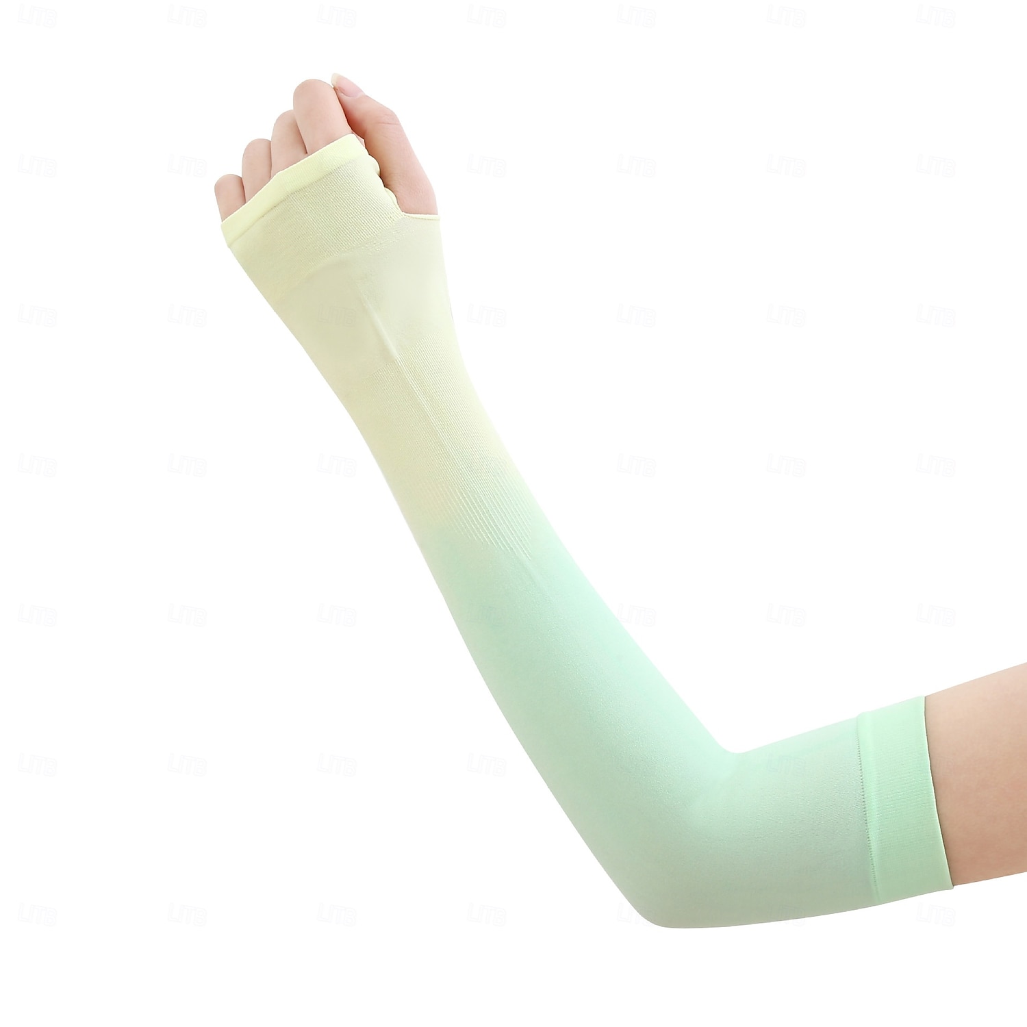 Manches en soie glacée à dégradé protection UV compression gants chauffants pour hommes et femmes pour la course le cyclisme et la pêche avec un dégradé de couleurs de 2025 ? $10.99 –P9