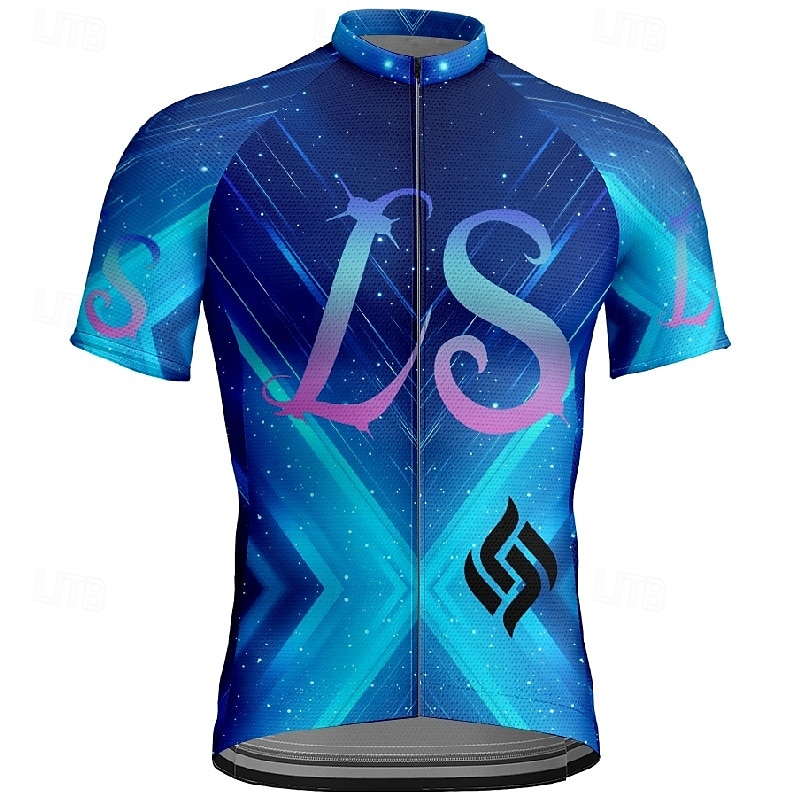 Homme Maillot de cyclisme Manche Courte Cyclisme T-shirt Maillot avec 3 poches arrière VTT Vélo tout terrain Respirant Séchage Rapide Design Anatomique Évacuation de l'Humidité Pourpre foncé Bleu de 2025 ? $20.79 –P11