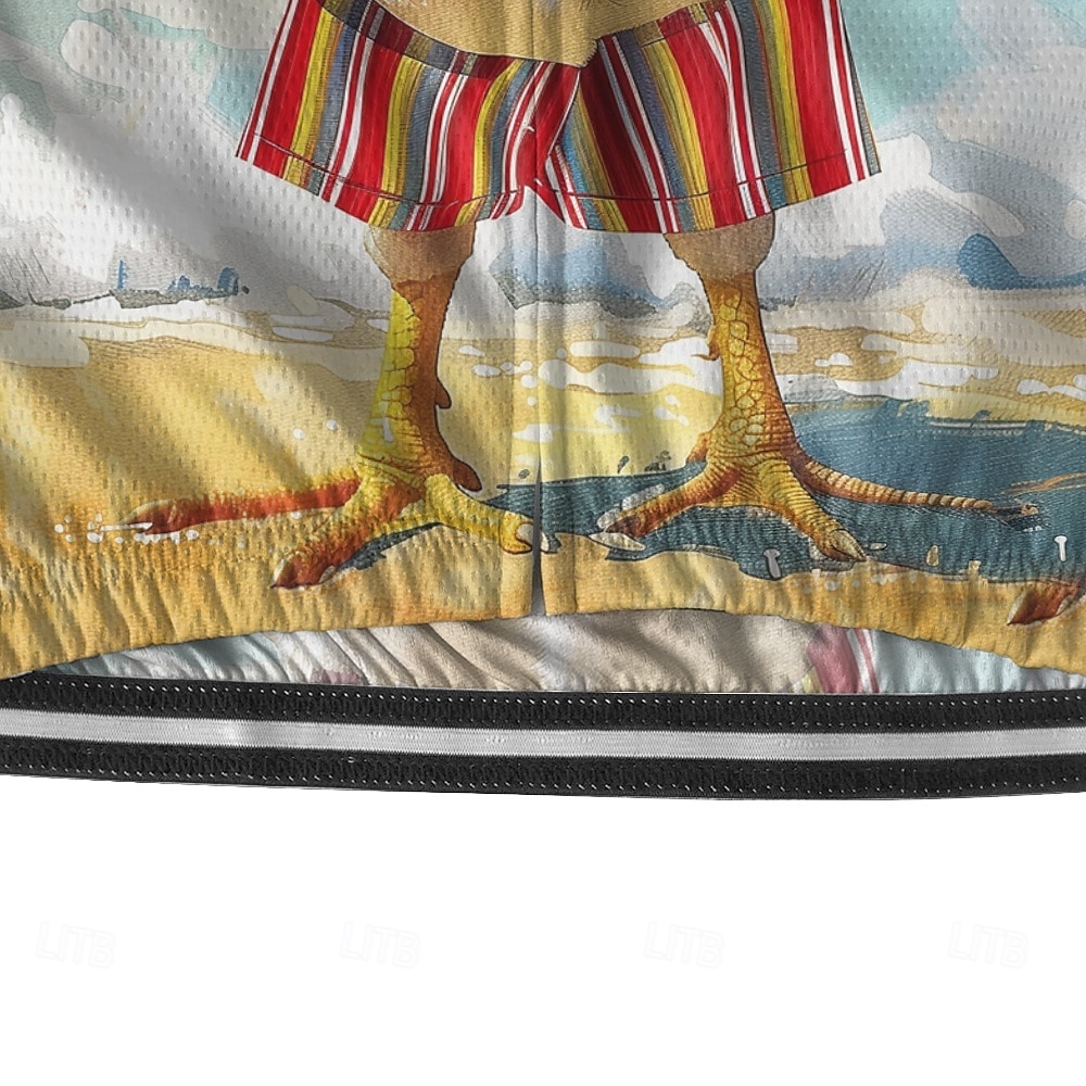 Męskie Koszulka rowerowa Zwierzę Krótki rękaw Rower Tee Tshirt Dżersej z 3 tylnymi kieszeniami Kolarstwo górskie Szybkie wysychanie Anatomiczny kształt Odprowadzające wilgoć Oddychający Sport 2025 - $28.99 –P7