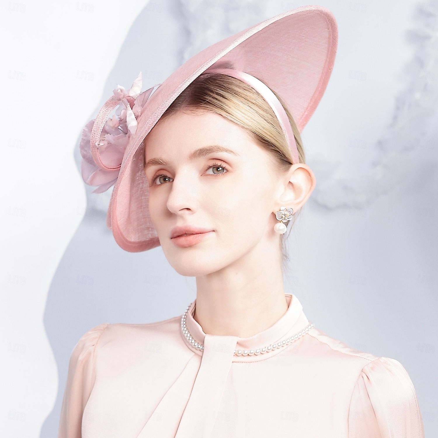 kapelusze sinamay melonik / kapelusz typu cloche kapelusz przeciwsłoneczny kapelusz spodek wesele przyjęcie herbaciane eleganckie wesele z kokardą kwiatowy nakrycie głowy nakrycie głowy 2025 - $101.99 –P5