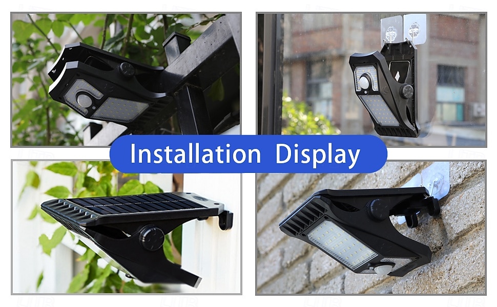Zonne-straatverlichting USB-direct opladen LED-verlichting met dubbele voeding met drie niveaus van aanpassing Intelligente menselijke lichaamssensor Draagbare installatie Geschikt voor tuin 2025 - $24.99 –P4