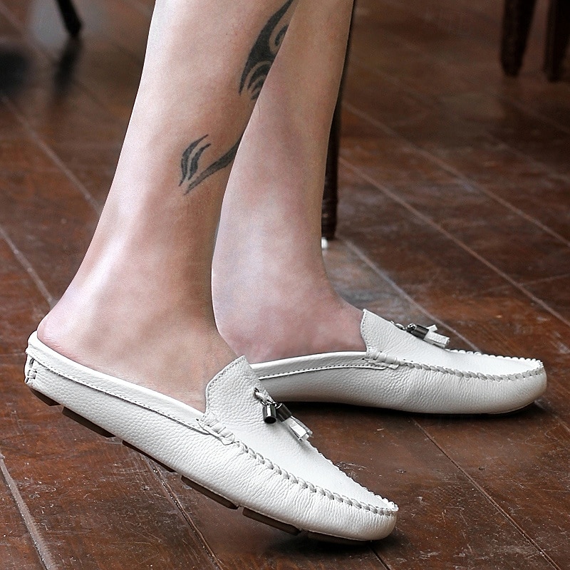 mocasini pentru bărbați din piele naturală – pantofi de șofer clasici cu ciucuri, mocasini casual confortabili pentru afaceri și purtare zilnică 2025 - $54.99 –P9