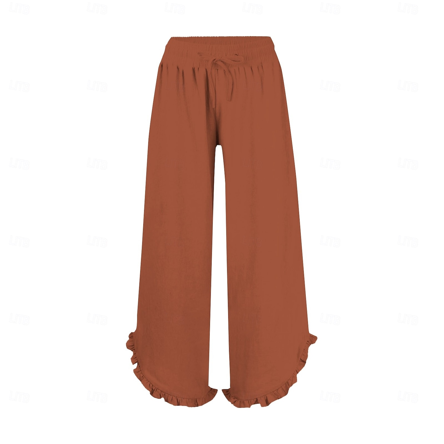 Women's Chinos Comfort Ankle-Length High Waist Solid Colored Inelastic Casual Daily Apple Green Navy-blue claret Cuticolor Summer Spring Loose Fit 2025 - $17.99 –P13