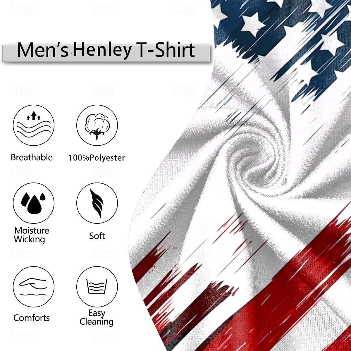 Herren Amerikanische US-Flagge T Shirt Henley Hemd Kurzarm Designer Retro Vintage Lässig Täglich Straße Sommer Frühling Weiß Henley Henley T-Shirt 2026 - $20.99 –P3