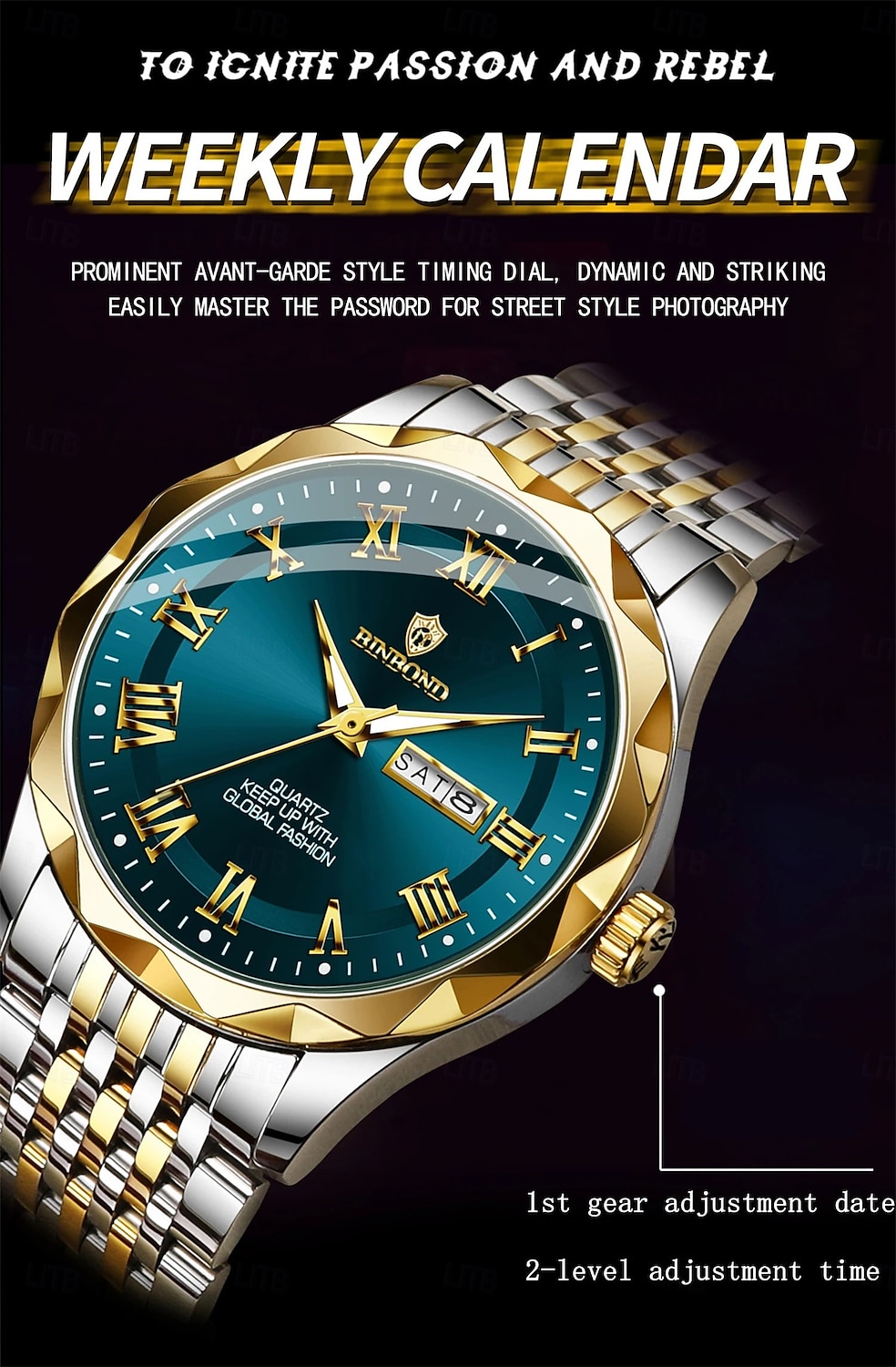 Люксовые мужские часы Кварцевые Водонепроницаемые Светящиеся Дата Хронограф Кожаные Мужские наручные часы Военные спортивные часы Мужские B6367 2026 - $9.59 –P5