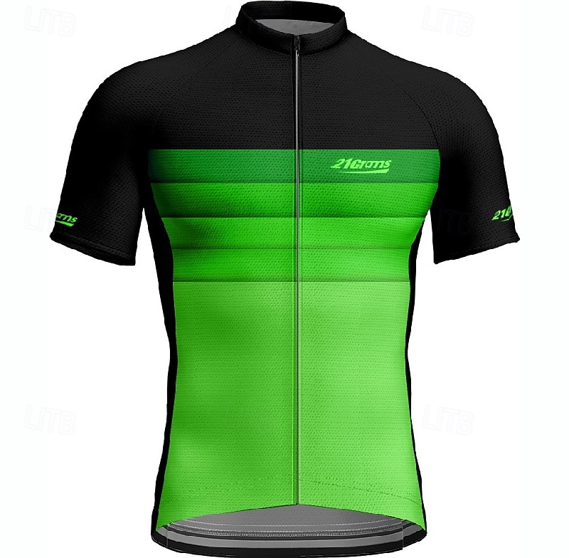 Męskie Koszulka rowerowa Gradient Krótki rękaw Rower Tee Tshirt Dżersej z 3 tylnymi kieszeniami Kolarstwo górskie Szybkie wysychanie Anatomiczny kształt Odprowadzające wilgoć Oddychający Sport Żółty 2026 - $28.99 –P16