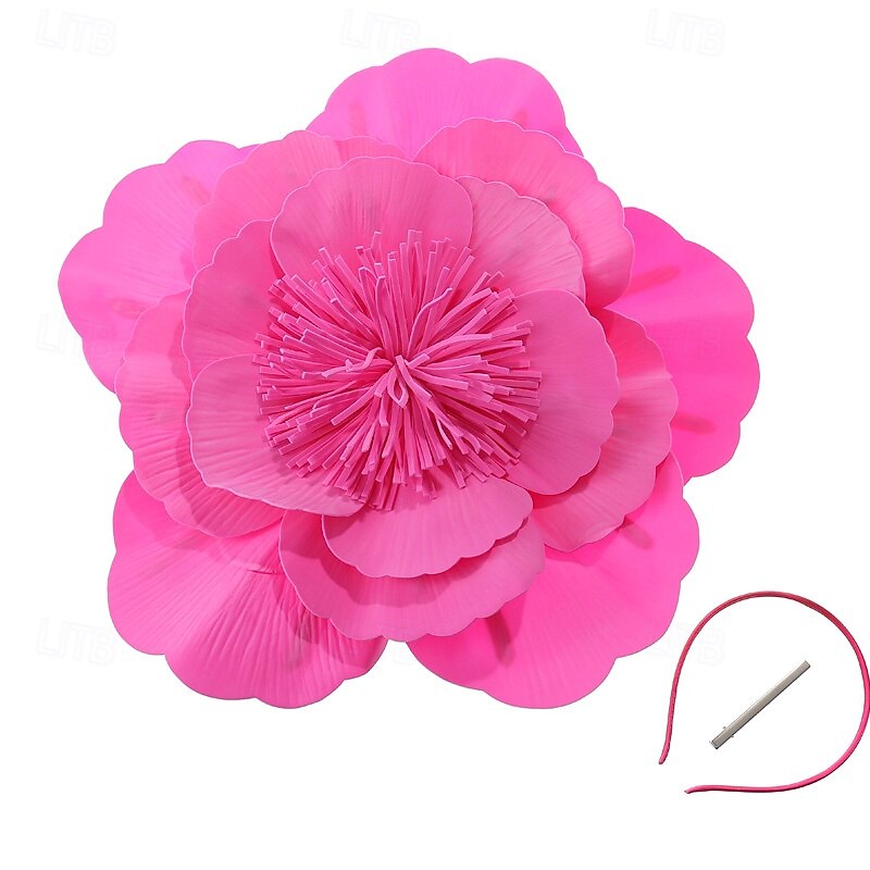 Tocados Poliéster Boda Fiesta de Noche Elegante Boda Con Flor Celada Sombreros 2025 - $17.49 –P11