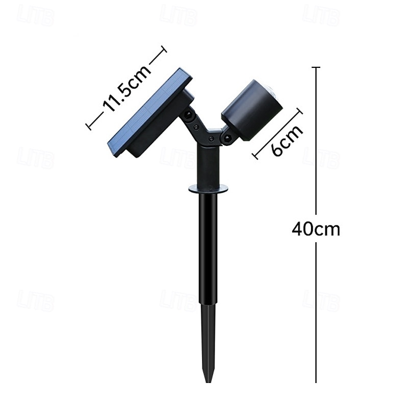led סולארי אור חיצוני מנורת מרפסת מסלול אורות חצר ספוט אור נוף מנורת רצפה חצר תאורת דרך זרקור סולארי מתכוונן 2025 - $24.99 -P6