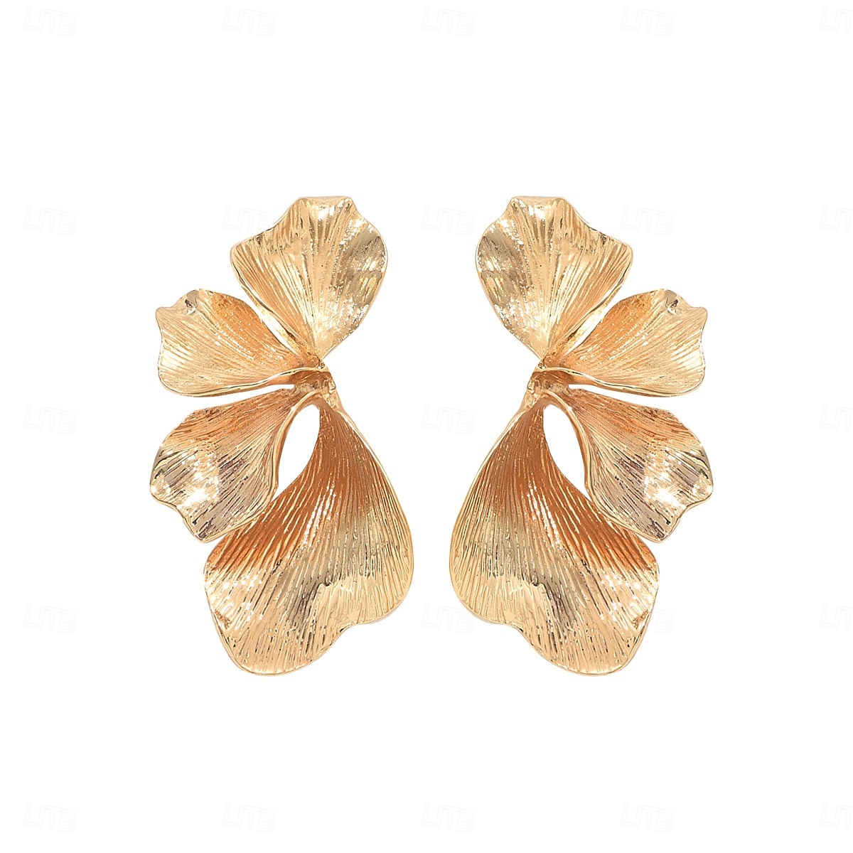 Women's Earrings Classic Flower Stylish Earrings Jewelry Gold For Wedding Party 1 Pair 2025 - $9.99 –P6