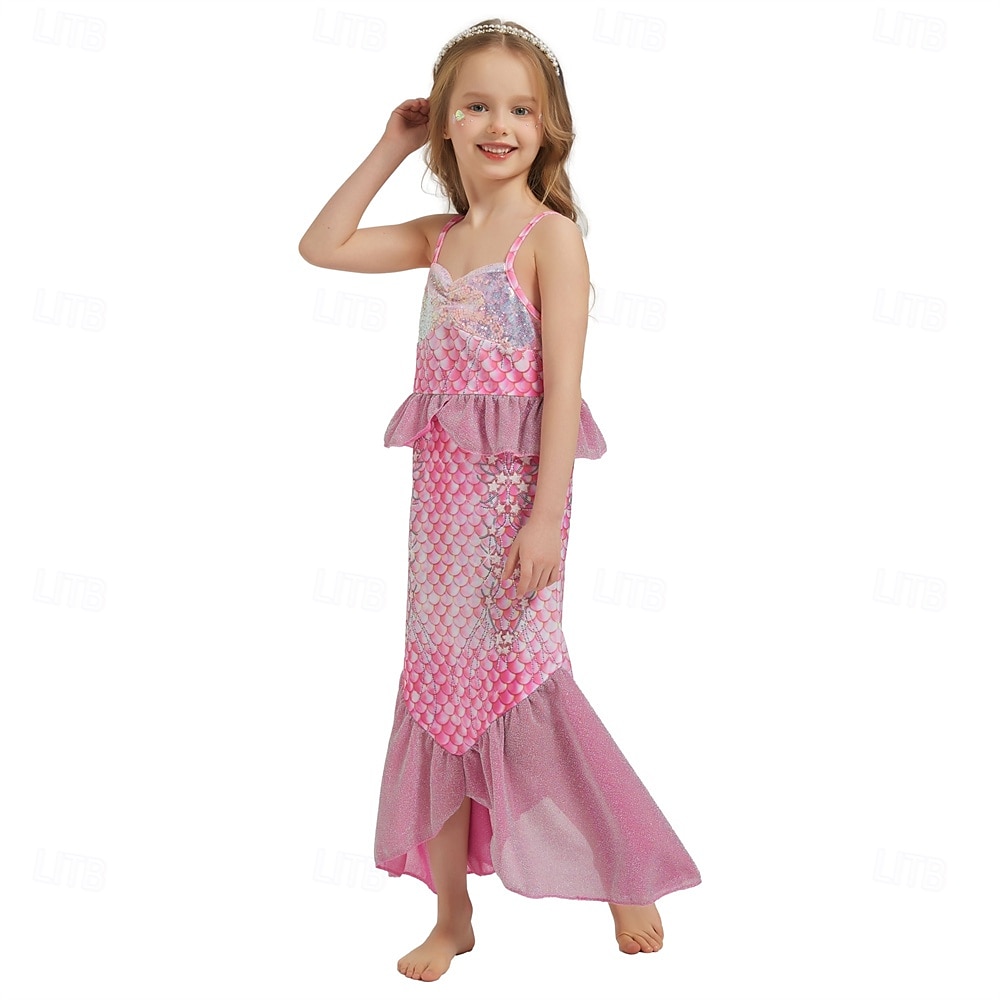 La Sirenetta Principessa Sirena Vestito Costume per festa a tema Cosplay Cosplay di film for Ragazze Bambini Carnevale Mascherata Feste Ferie del 2025 a $34.09 –P6
