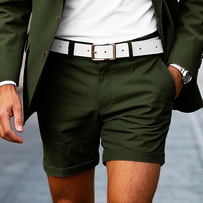 Per uomo Shorts eleganti Shorts da Lavoro Pantaloncini da golf Tasca Semplice Comodità Traspirante Corto All'aperto Affari Sport Casual Bianco Giallo del 2026 a $21.99 –P10