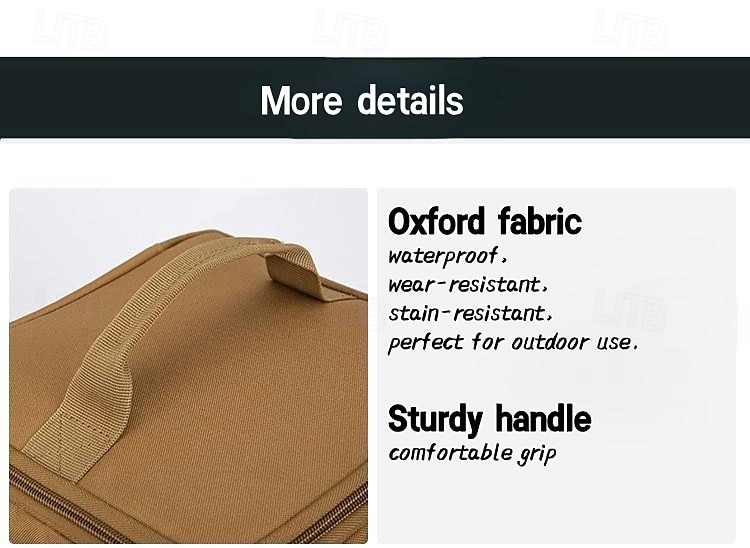 sac de rangement pour ustensiles de cuisine de camping en plein air, couleur unie, taille moyenne, sac à main pour pique-nique en plein air de 2025 ? $22.99 –P6