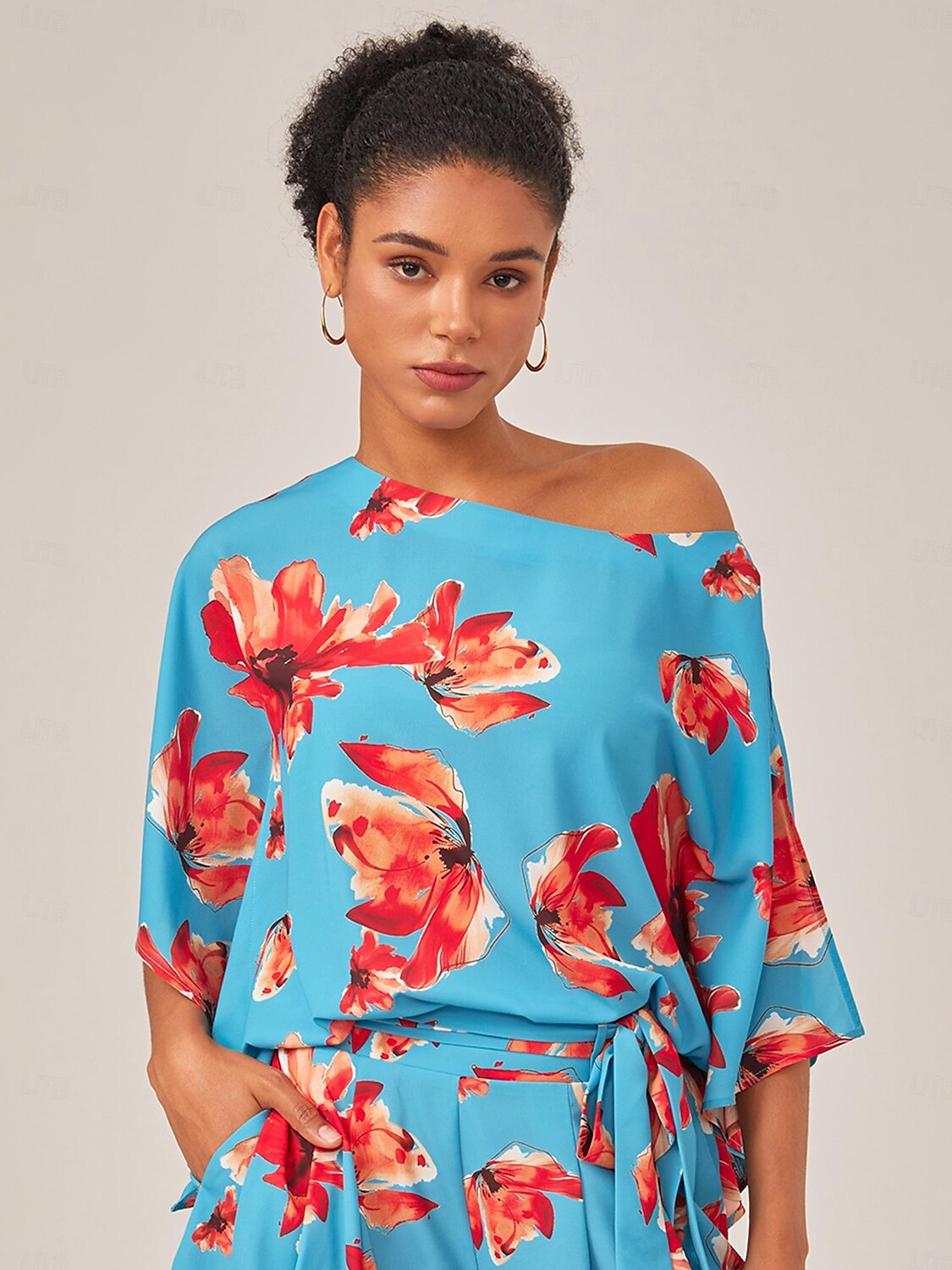 camicia a maniche corte in raso del 2025 a $10.59 –P1