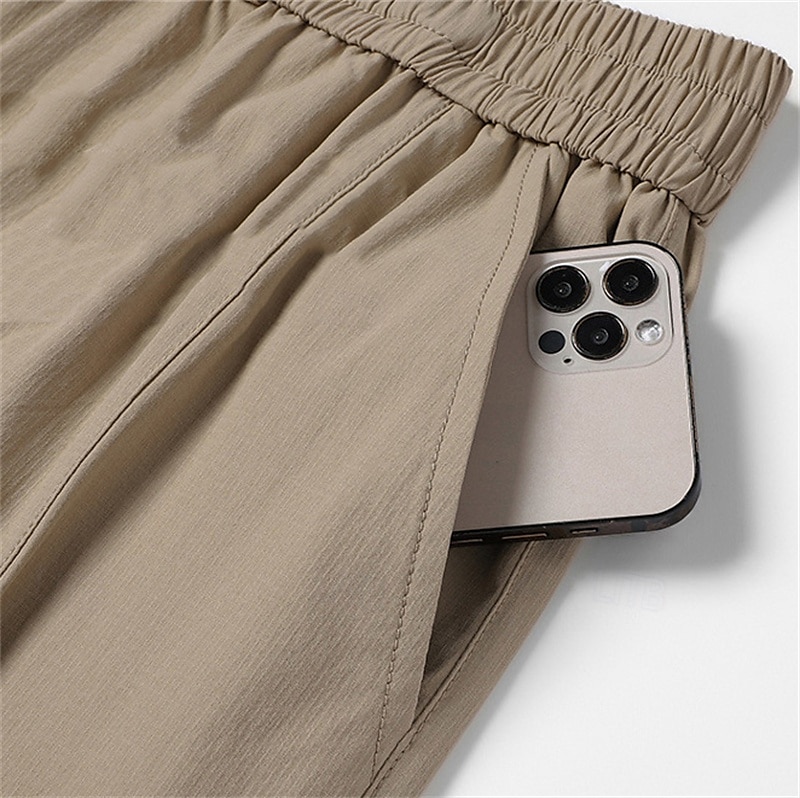 Per uomo Pantaloncini cargo Shorts Pantaloncini Estivi Coulisse Elastico in vita Multi-tasche Semplice Comodità Indossabile Lunghezza al ginocchio All'aperto Sport Quotidiano Moda Casual Nero Viola del 2025 a $20.99 –P5