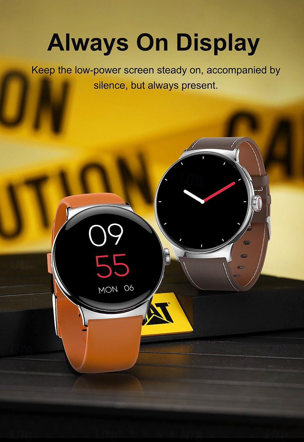 696 LA99 Smartwatch 1.43 Zoll Smartwatch Fitnessuhr Bluetooth EKG + PPG Schrittzähler Anruferinnerung Kompatibel mit Android iOS Damen Herren Freisprechanrufe Nachrichtenerinnerung IP 67 46mm 2025 - $61.99 –P17