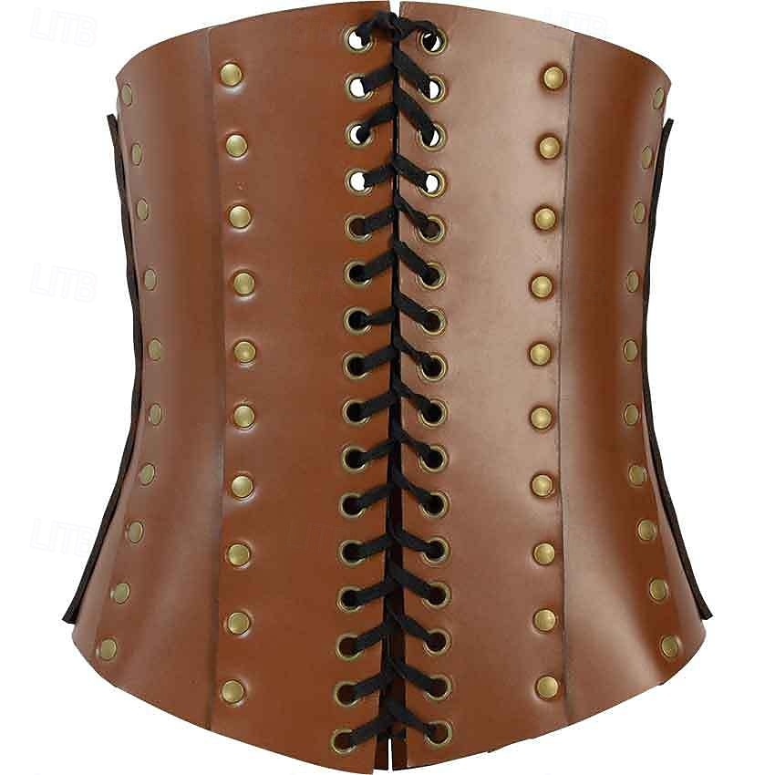 Retro Vintage Punk & Gothic Medieval Underbust Corset Fancy Dress Men's Carnival Masquerade Carnival Performance Masquerade Adults' Corset 2026 - $32.99 –P5