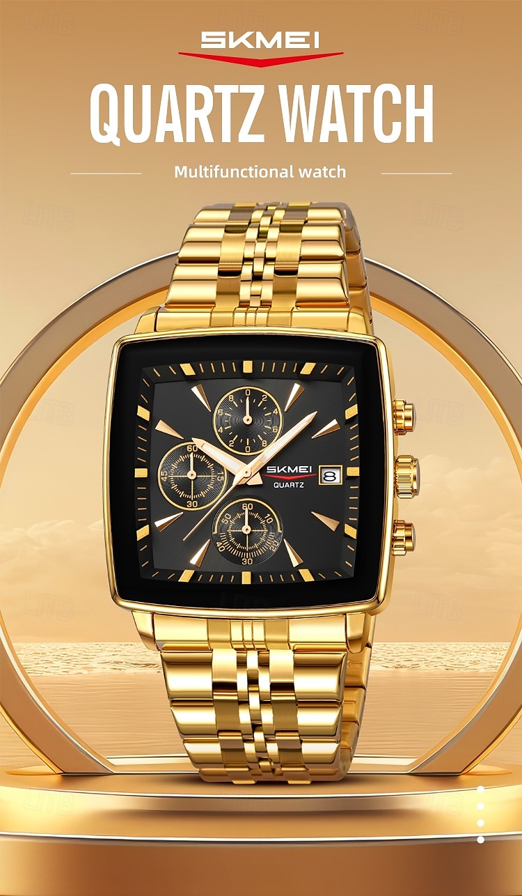 SKMEI Multi Functional Timing Business Men's Watch Waterproof Luminous Calendar Steel Strip Men's Watch 2025 - $39.99 –P1
