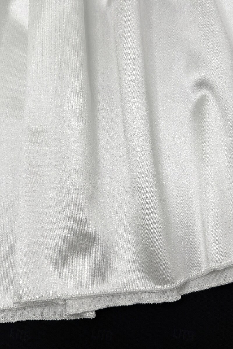 Damen Minikleid Weißes Kleid Abschlusskleid Mode Abschlussfeier Teegesellschaft Wochenende Normale Passform Einfach Ärmellos Trägerlos Weiß Sommer 2025 - $29.99 –P15