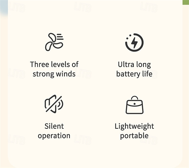3-Speed Portable Cooling Fan – USB Rechargeable Handheld Electric Fan with 1200mAh Battery for Personal Use 2025 - $13.99 –P16