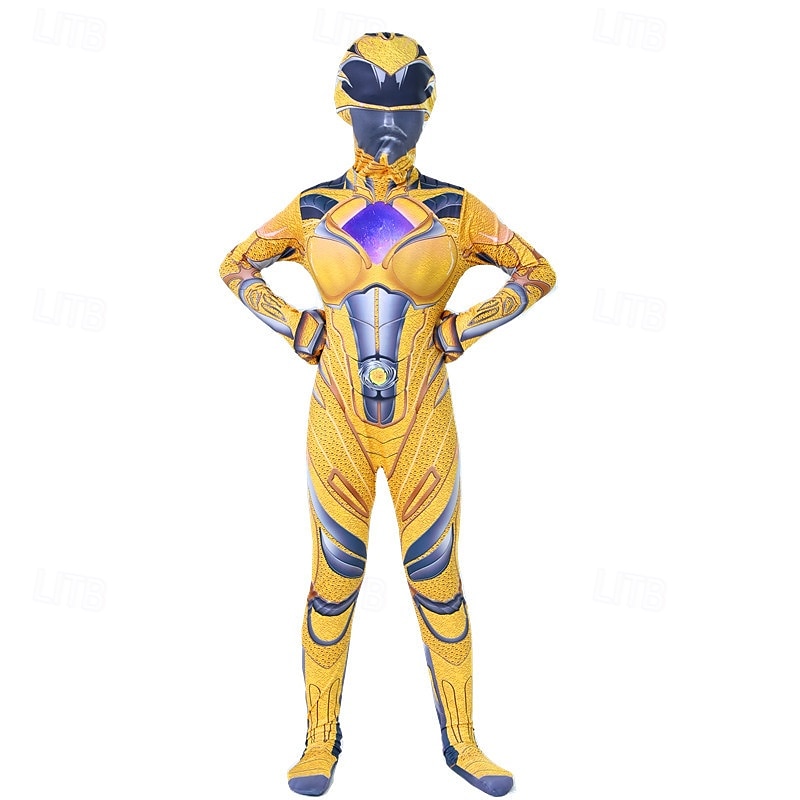 Tommy Oliver Cosplay-kostym Jumpsuit Cosplay Film-cosplay for Herr Dam Pojkar Barn Vuxna Karnival Maskerad Fest Maskerad 2025 - $25.99 -P6