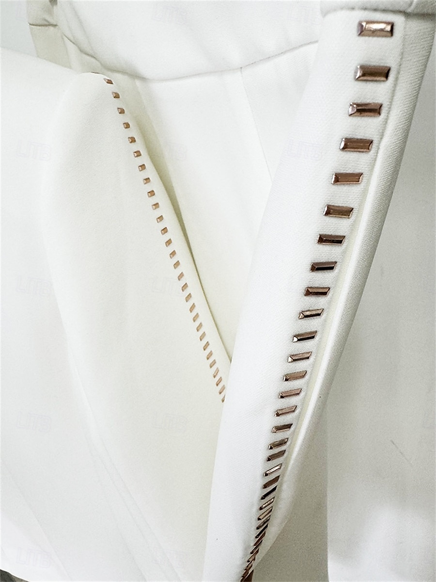 Garnitur Matki Panny Młodej Elegancka Koszula Długi Rękaw Chiffon Długość do Podłogi z Jednym Kolorem 2025 - $169.99 –P10